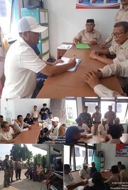 Ratusan Timsukses Pendudkung ‘’Ayub ‘’ Resmi Daftar Peserta Balon Kepala Desa Mulyasari Bangodua Indramayu